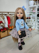 Кукла Карла Paola Reina в пышной юбке и кожаных ботинках, 32 см