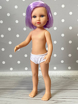 Кукла Каталина 15 с сиреневыми волосами без одежды Catalina Dolls, 32 см