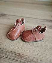 Коричневые кожаные ботинки для куклы Gotz 50 см