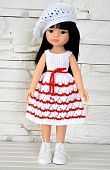 Кукла Paola Reina Liu 14582 в белом платье и берете, 32 см
