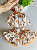 Платье Бабочки для кукол подружек Паола Рейна 32 см