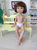 Шарнирная кукла брюнетка с каре Eva Berjuan 5825 без одежды, 35 см