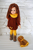 Кукла Paola Reina Cleo-Cristi в теплой одежде Handmade, 32 см