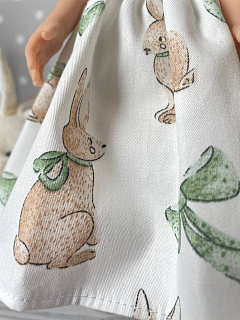 Белое платье с панталонами для куклы Паола Рейна 32 см Paola Reina HM-KS-1076 #Tiptovara#