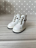 Ботинки белые кожаные Handmade для куклы Paola Reina, 32 см