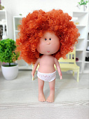 Испанская кукла Mia Nines d'Onil кудряшка без одежды, 30 см