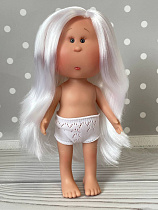 Кукла Mia White hair Nines d'Onil без одежды, 30 см 3499-HH