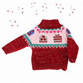 Вязаный свитер с помпонами для куклы Gotz, 45-50 см