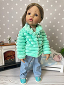 Шуба для куклы Gotz 50 см / Vestida de Azul, 45 см