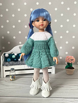 Платье с длинным рукавом Handmade для кукол Paola Reina, 32 см