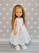 Длинное платье с цветком для кукол подружек Паола Рейна 32 см