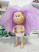 Кукла шарнирная Mia сиреневые волосы Nines d'Onil без одежды, 30 см