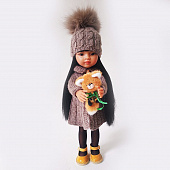 Кукла Рапунцель Мэйли Paola Reina с игрушкой лисичкой, 32 см