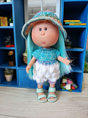 Панама и комбез - одежда для куклы little Mio / Mia Nines d'Onil 23 см