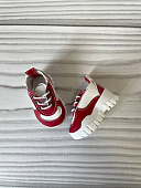 Обувь для куклы Паола Рейна - White Red кеды на 3D платформе