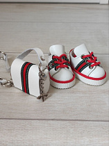 Комплект Gucci сумка и кеды для кукол Paola Reina