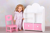 Комплект шкаф и стульчик  для кукол 30-35 см Paola Reina и других