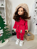 Модная красная парка с капюшоном для куклы Paola Reina, 32 см