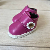 Ботинки кожаные для куклы Little Kidz Gotz 36 см, Marina Pau 40 см (фуксия)