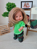 Кукла Bebetin в зеленом костюме Dnenes/Carmen Gonzalez, 21 см