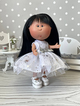 Белое платье фатин для куклы little Mia Nines d'Onil 23 см