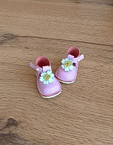 Розовые туфли с цветком для куклы Paola Reina, 32 см