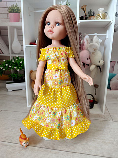 Длинное летнее платье куклам Паола Рейна 32 см Paola Reina HM-TG-1137 #Tiptovara#