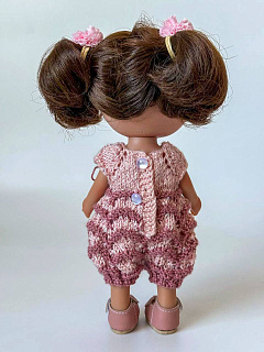 Вязаный комбинезон в полоску для куклы little Mia / Mio Nines d'Onil 23 см Nines HM-VA-1006 #Tiptovara#