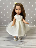 Белое платье для куклы Mini Paola Reina 21 см, Luci Berjuan 22 см