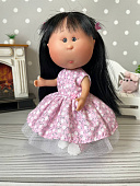 Розовое платье с фатиновой юбкой для куклы little Mia Nines d'Onil 23 см
