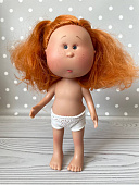 Испанская кукла Mia Nines d'Onil рыжие волосы без одежды, 30 см