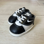 Черные кеды Nike кожа для куклы Gotz 50 см (7 на 4 см)