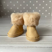 Угги с мехом бежевые - обувь для куклы Paola Reina 32см
