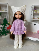Вязаный костюм с шапкой Handmade для кукол Paola Reina, 32 см