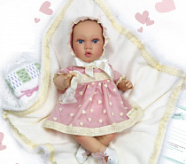 Нарядный комплект одежды с пледом для пупса девочки Nines d'onil 40 cm