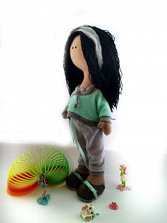 Интерьерная кукла из текстиля Маргарита, 36 см  Nata-3 #Tiptovara#