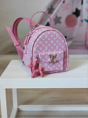 Модный рюкзак Pink Louis Vuitton для куклы Paola Reina, 32 см (кожа)