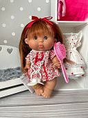 Ванильный пупс рыжуля Nines d'onil Pepotes закрывает глаза, 26 см