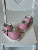 Нежно-розовые туфли кожа для кукол Gotz Little Kidz, Marina&Pau, 35-40 см