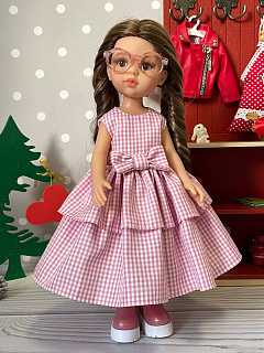 Длинное платье Роза для куклы Паола Рейна 32 см Paola Reina HM-KS-1042 #Tiptovara#