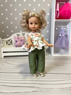 Набор одежды с юбкой и штанами для куклы Mini Paola Reina, 21 см Luci Berjuan 22 см Paola Reina HM-KS-1026 #Tiptovara#