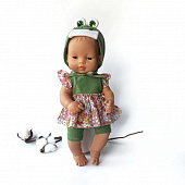 Лягушонок - комплект одежды для пупса 32 см N12 (Arias, Minikane, Llorens, Paola Reina)