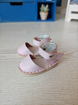 Розовые кожаные туфли для кукол Паола Рейна, 32 см и похожих