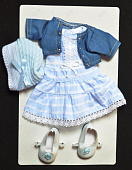Голубое платье с туфлями для кукол Paola Reina купить