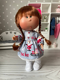 Платье и меховая шапка для куклы Mia Nines d'Onil 30 см Nines HM-PN-1019 #Tiptovara#
