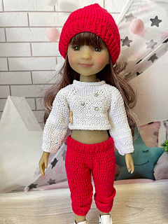 Модный костюм для куклы Ruby Red 37 см Llorens HM-IS-1030 #Tiptovara#