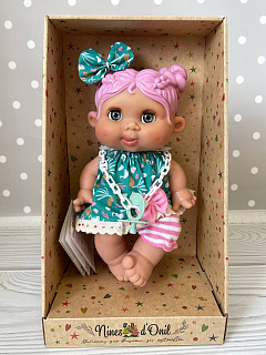 #DM_COLOR_REF# Пупс девочка Pink Nines Popote закрывает глаза 0305, 26 см Box фото для пупсика