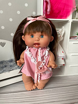 Пупс нежная девочка Nines d'onil Pepotes закрывает глаза, 26 см