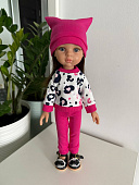 Костюм свитшот и штаны на куклу Паола Рейна, 32 см