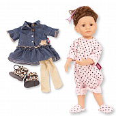 Шарнирная кукла Greta Little Kidz Gotz to dress autumn, 36 см